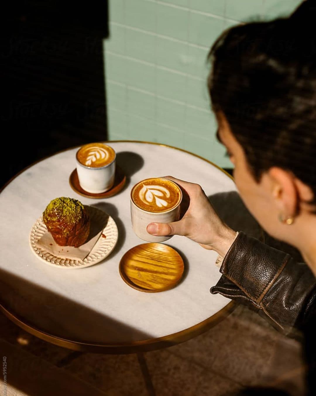 Countertop cafe interior